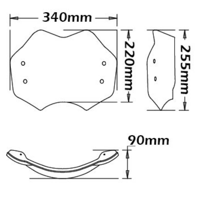 Parabrisas bajo BMW r 1200 r nine-t 15-20